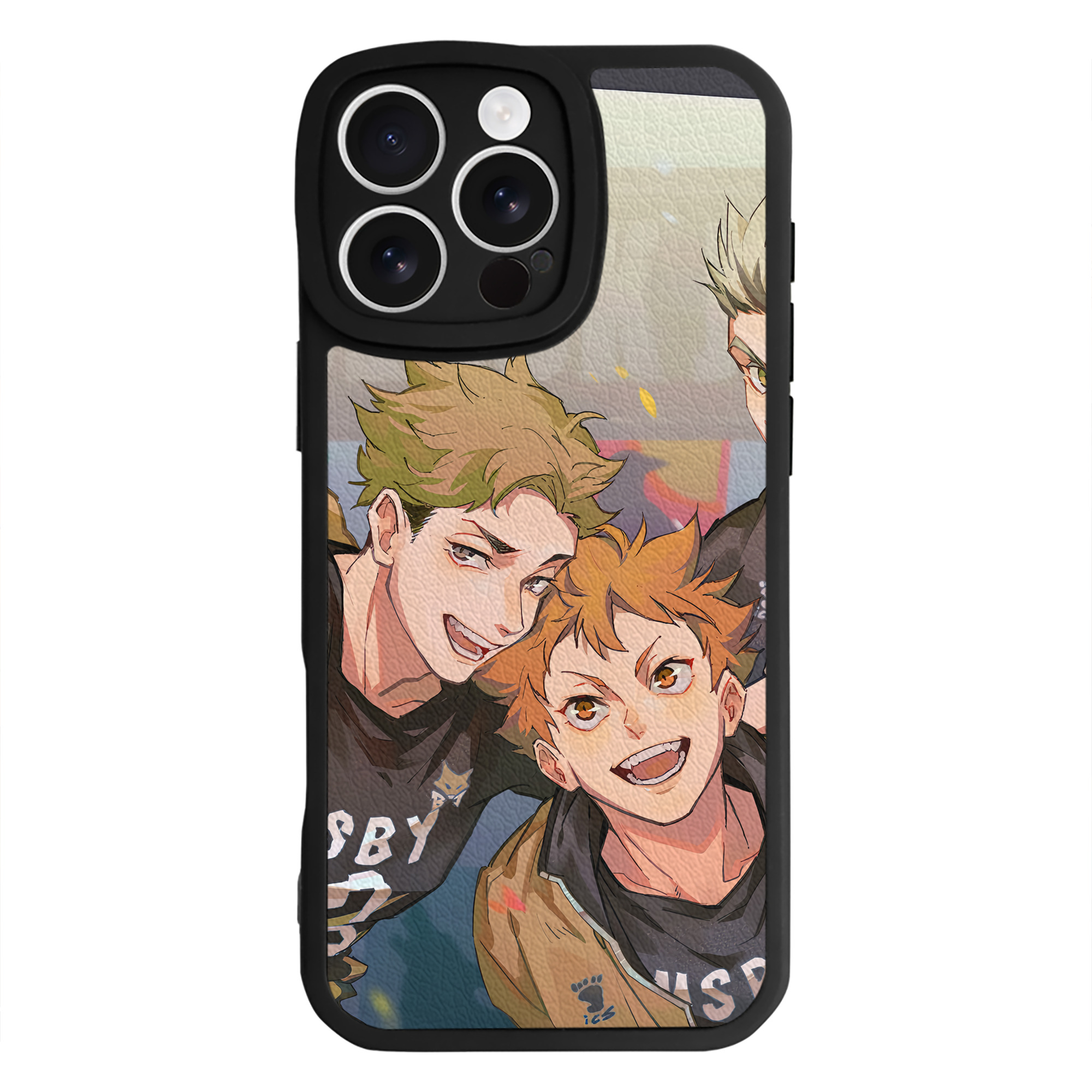 （画像用） ハイキュー!! Haikyu!! 【iPhone 16シリーズ対応】シリコンスマホケース（レザー調） 材質：シリコン